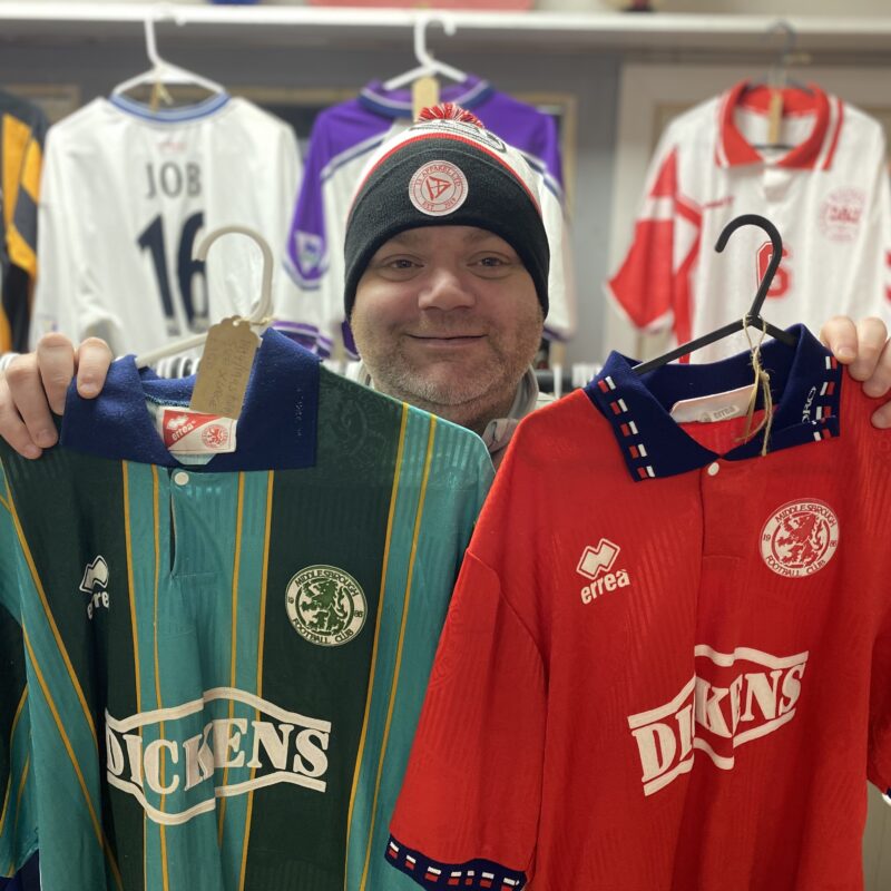 Classic football tops and Boro memorabilia – by Middlesbrough’s ‘happiest man’